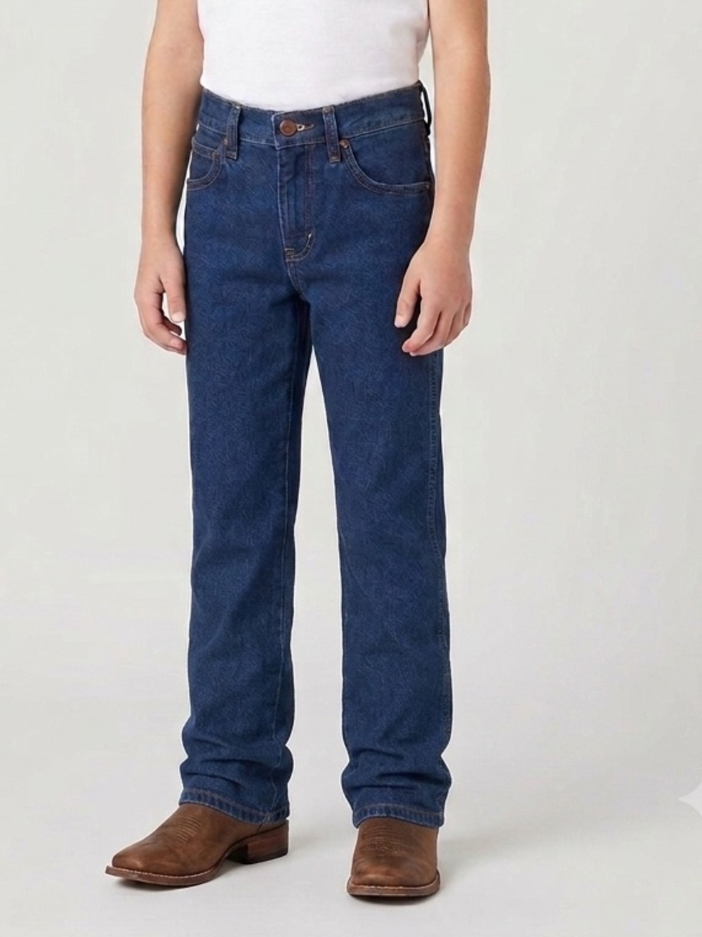 Wrangler Kids Dark Blue Straight-Leg Jeans